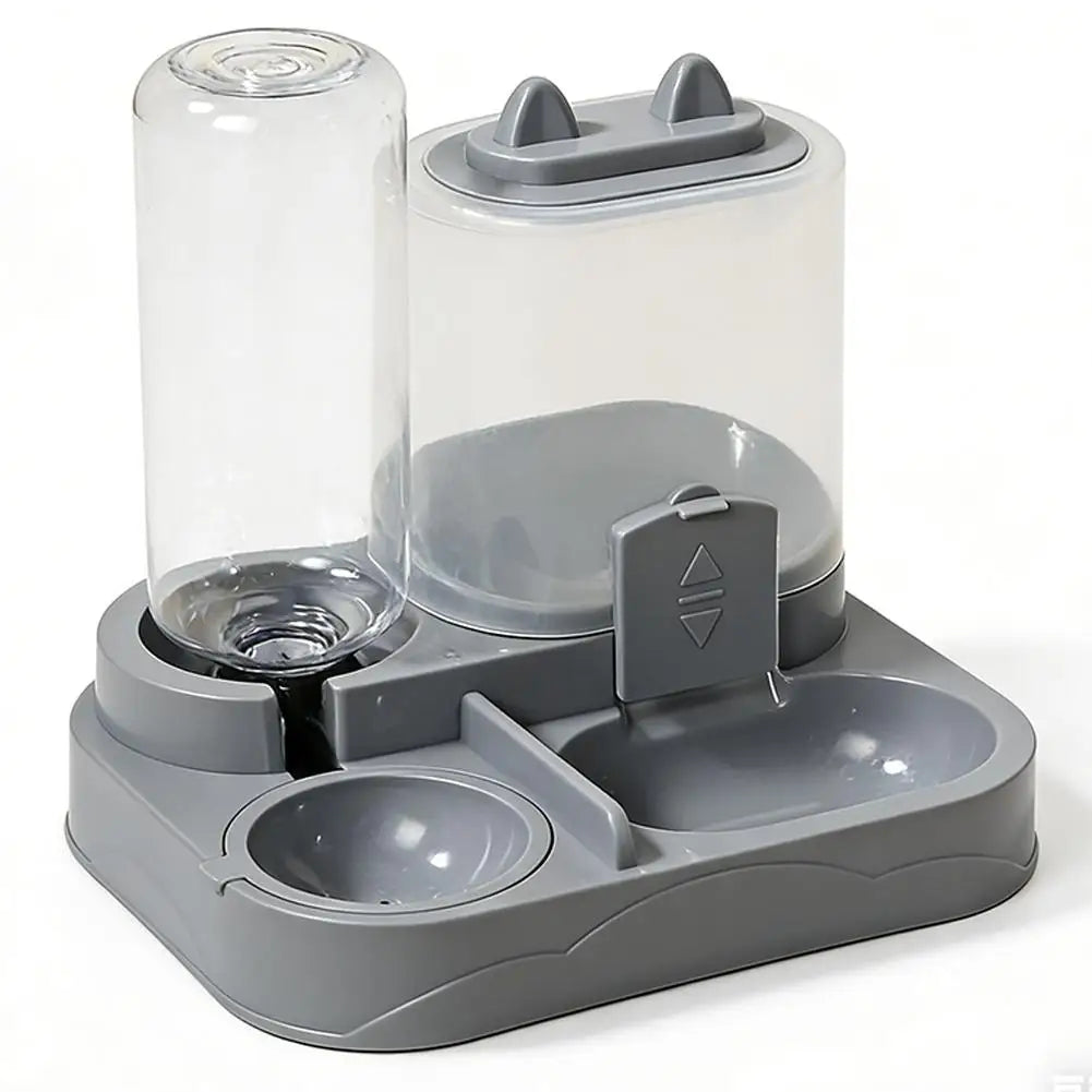 Small Dual Food Bowl All-in-One Automatic Water Dispenser
