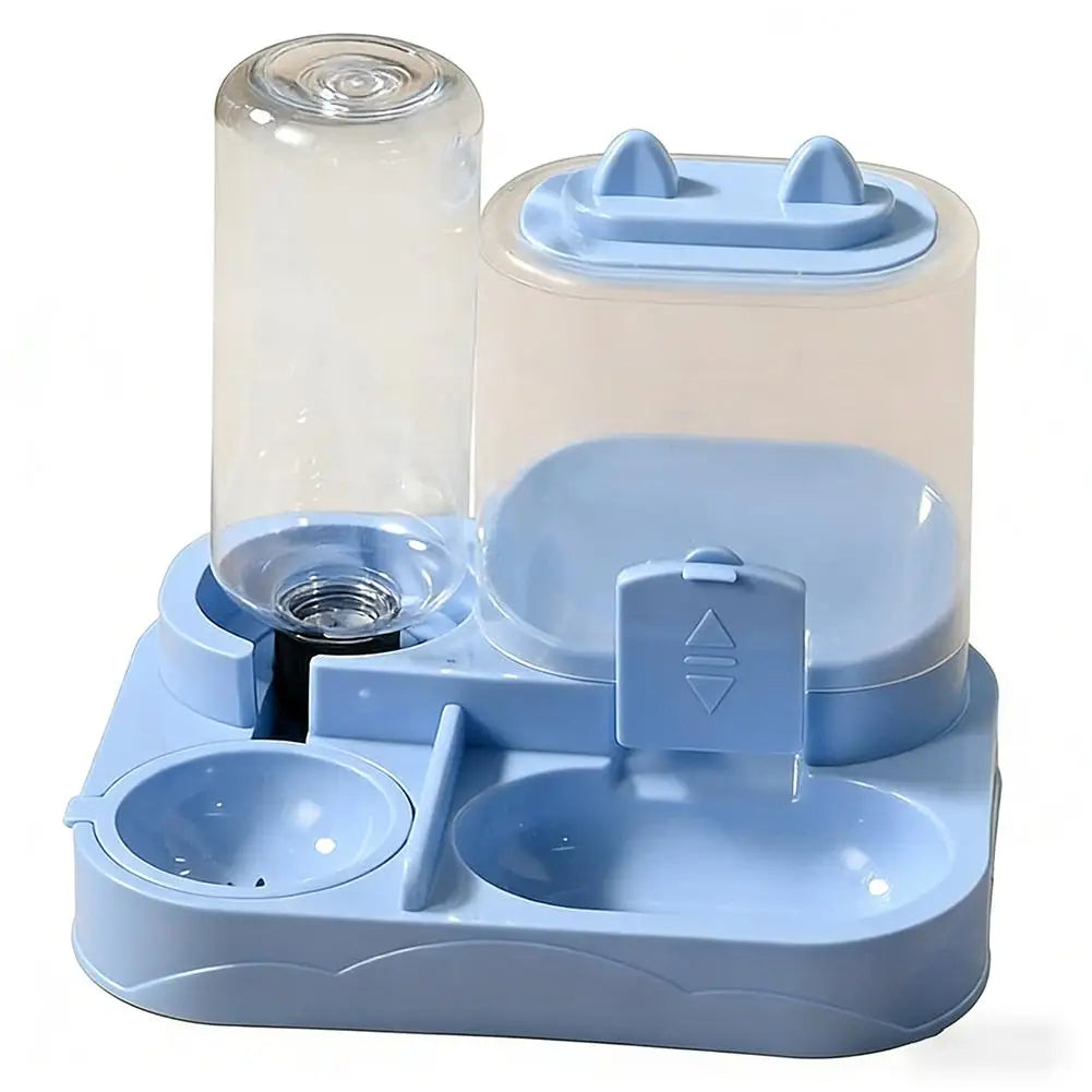 Small Dual Food Bowl All-in-One Automatic Water Dispenser